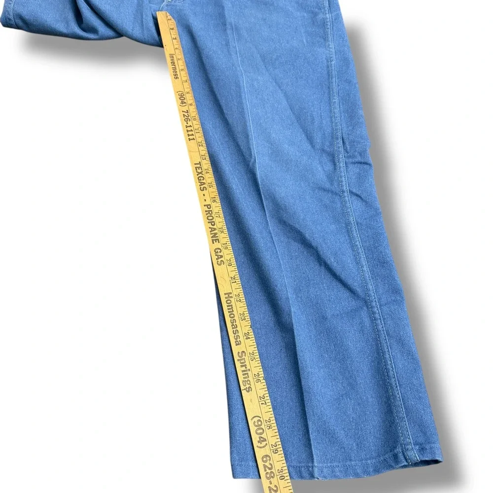 Towncraft Mens Blue Denim Jeans‎ 38x30 (36x30) Straight Leg Classic Fit Cotton